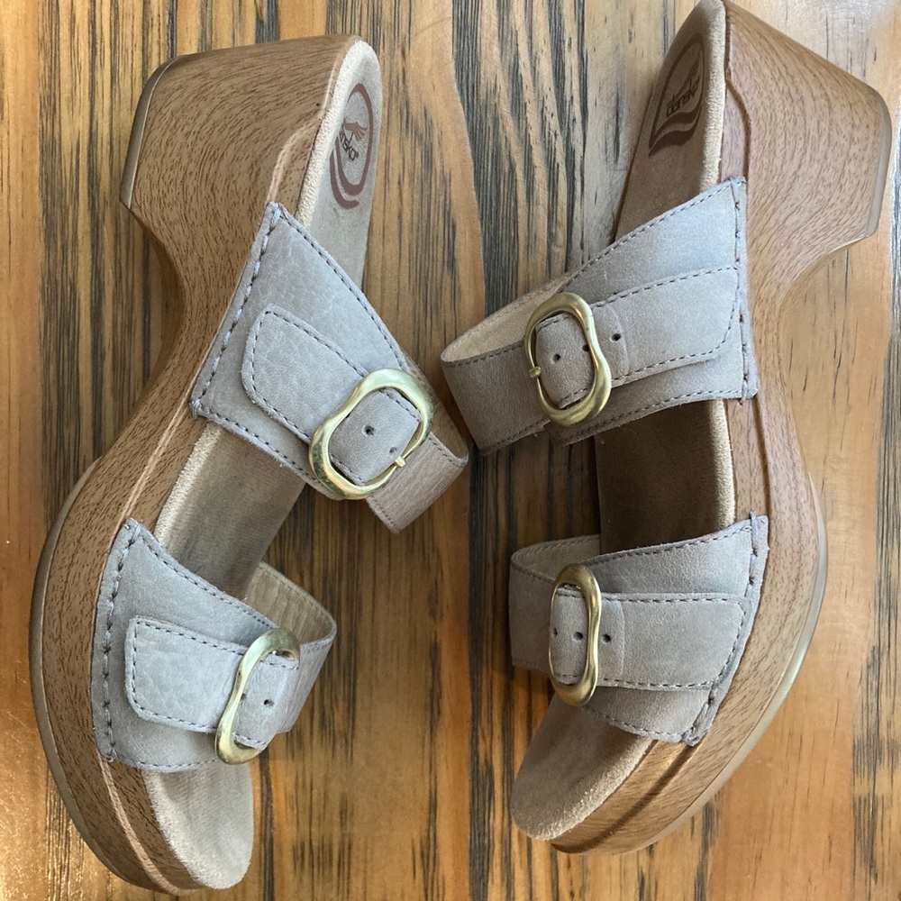 Gently Used - DANSKO-Double Buckle Low Clog Sandal